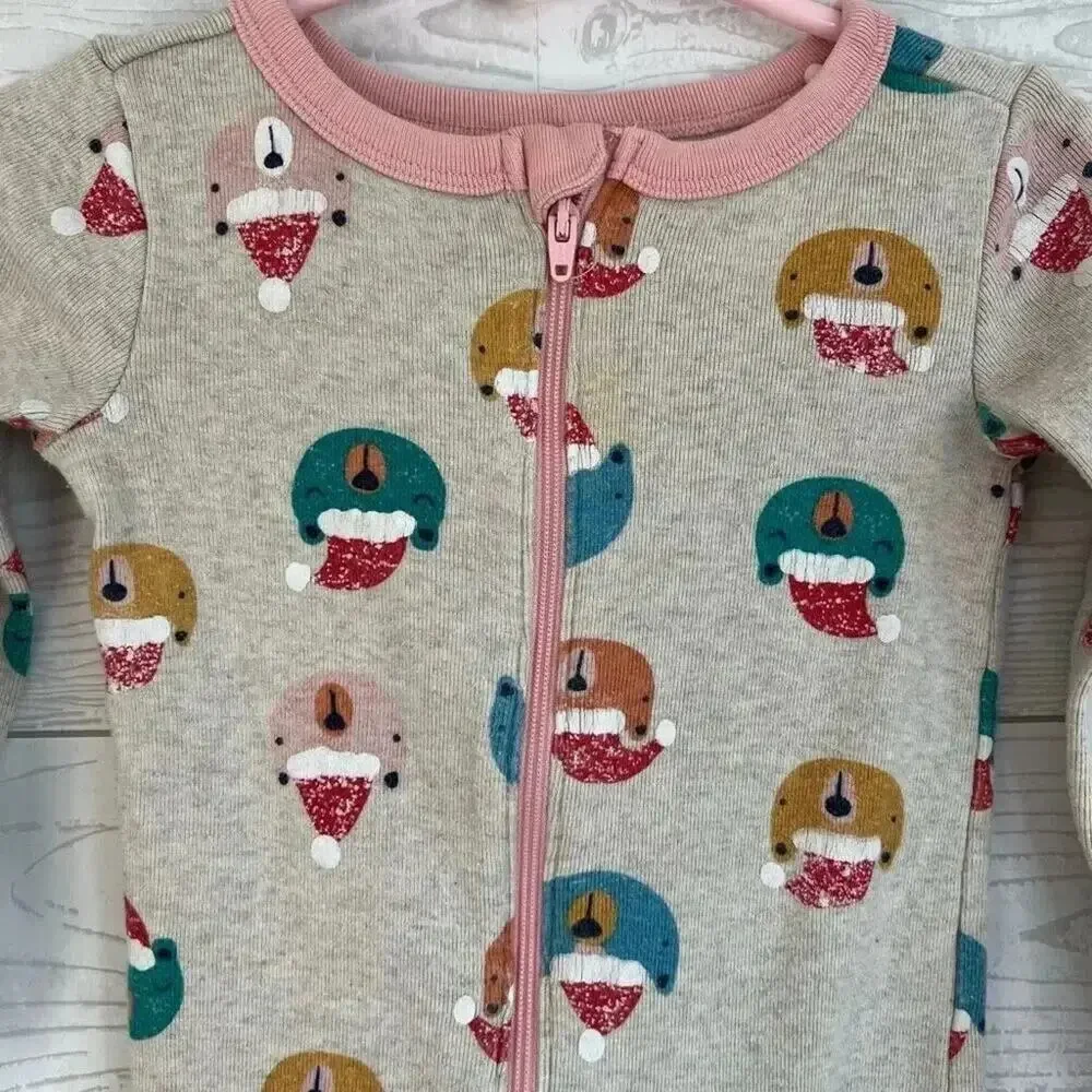 Gymboree Christmas bears one-piece footless sleeper Size 2T